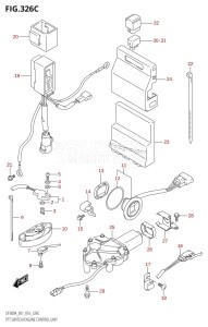 DF300A From 30002P-610001 (E01 E40)  2016 drawing PTT SWITCH /​ ENGINE CONTROL UNIT (DF250A:E01)