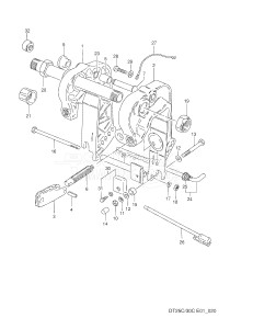 DT25C From 02507-03001 ()  2000 drawing CLAMP BRACKET (~MODEL:93)