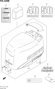 04001F-510001 (2005) 40hp E01-Gen. Export 1 (DF40QHK5  DF40TK5) DF40 drawing ENGINE COVER (K3,K4,K5,K6,K7,K8,K9)