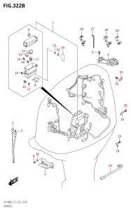 DF140BG From 14004F-340001 (E11 E40)  2023 drawing HARNESS ((DF115BG,DF115BZG):(022,023))