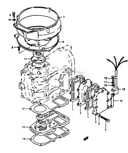 DT16 From D-10001 ()  1983 drawing EXHAUST COVER