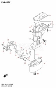 DF30A From 03003F-810001 (P01 P40)  2018 drawing DRIVE SHAFT HOUSING (DF30AQ)