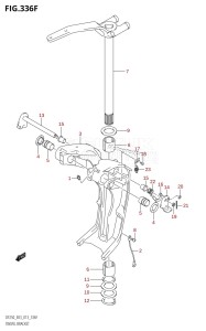 DF250Z From 25003Z-310001 (E03)  2013 drawing SWIVEL BRACKET (DF250Z:E03:(X-TRANSOM,XX-TRANSOM))