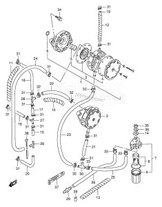 DT225 From 22501-861001 ()  1998 drawing FUEL PUMP (DT200T MODEL:95~00)