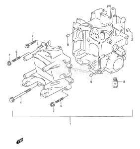 DF15 From 01501F-751001 ()  1997 drawing CYLINDER BLOCK