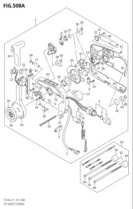 11504F-910001 (2019) 115hp E03-USA (DF115AST) DF115AST drawing OPT:REMOTE CONTROL (E40)