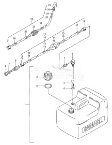 DT9.9 From 00993-231001 ()  1992 drawing FUEL TANK (PLASTIC:12L)