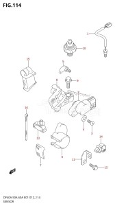 DF40A From 04004F-210001 (E34-Italy)  2012 drawing SENSOR (DF40AST E34)