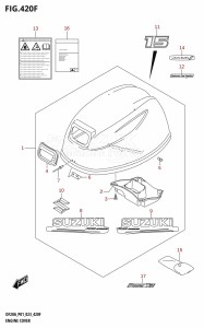 DF15A From 01504F-040001 (E01)  2020 drawing ENGINE COVER ((DF15A,DF15AR,DF15AT):020)