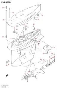 DF250Z From 25001Z-780001 (E01 E40)  2007 drawing GEAR CASE (DF200Z,DF200WZ,DF225Z,DF225WZ,DF250Z)