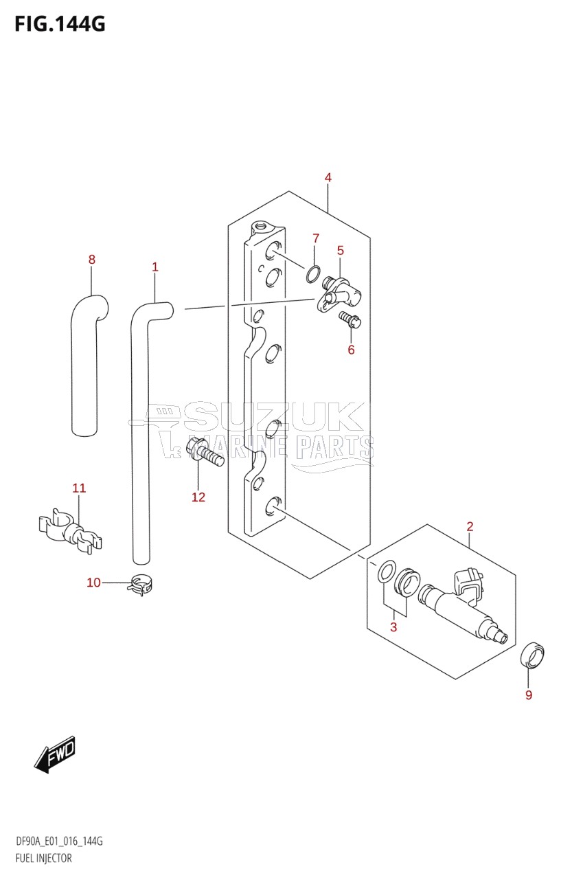 FUEL INJECTOR (DF90A:E01)