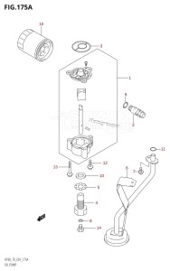 DF70 From 07001F-151001 (E01 E40)  2001 drawing OIL PUMP