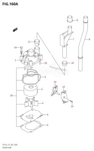 DF150Z From 15001Z-880001 (E03)  2008 drawing WATER PUMP