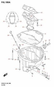 DF200T From 20002F-440001 (E01 - E40)  2024 drawing OIL PAN (E01,E03,E11,E40)