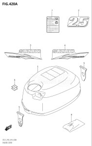 00252F-410001 (2014) 2.5hp P03-U.S.A (DF2.5) DF2.5 drawing ENGINE COVER