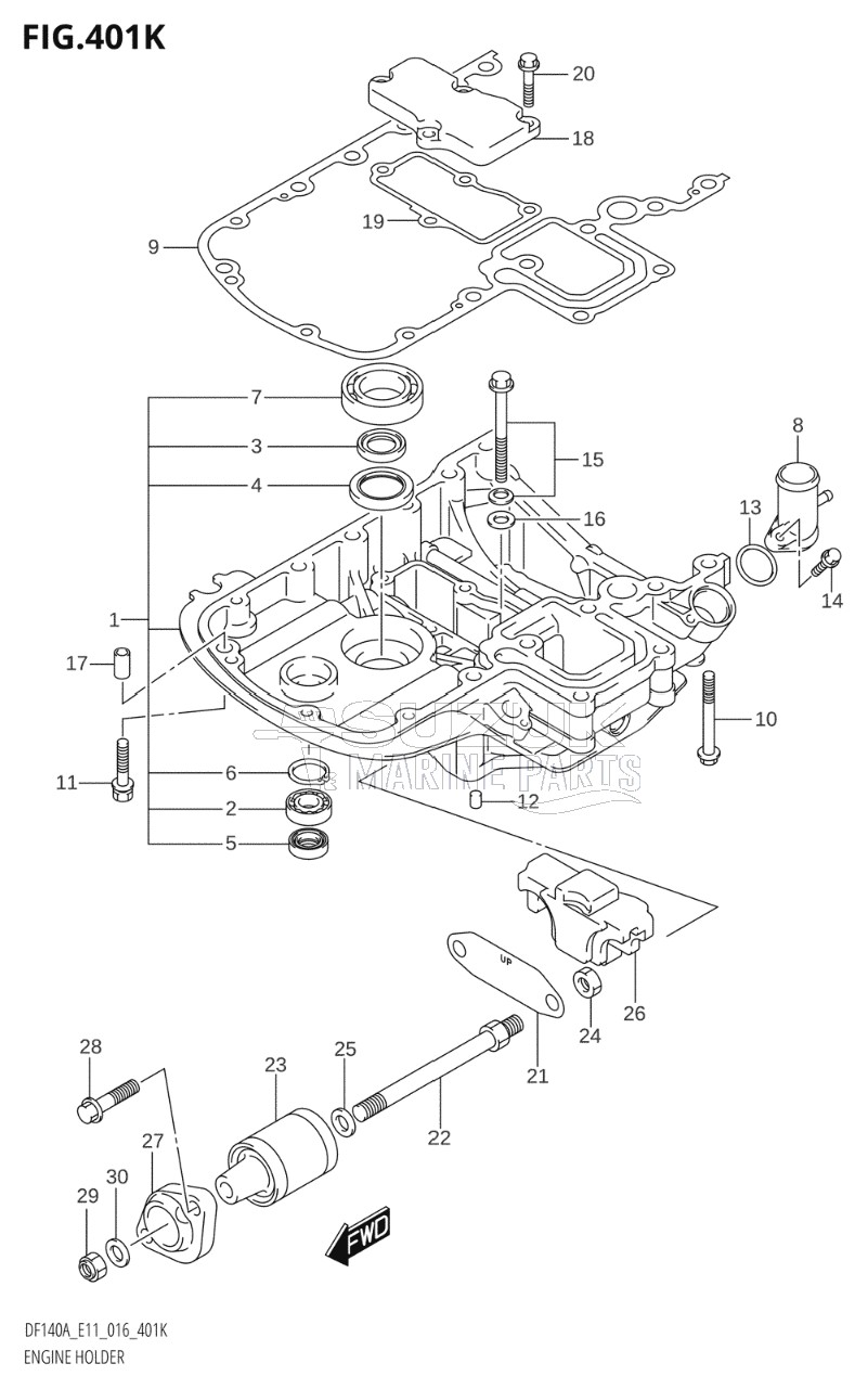 ENGINE HOLDER (DF115AST:E03)