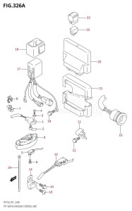 DF200Z From 20001Z-421001 (E01 E40)  2004 drawing PTT SWITCH /​ ENGINE CONTROL UNIT