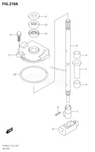 DF140BZ From 14005Z-340001 (E11 E40)  2023 drawing SHIFT ROD (DF140BT,DF115BT)