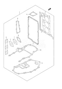 Outboard DF 25 drawing Gasket Set