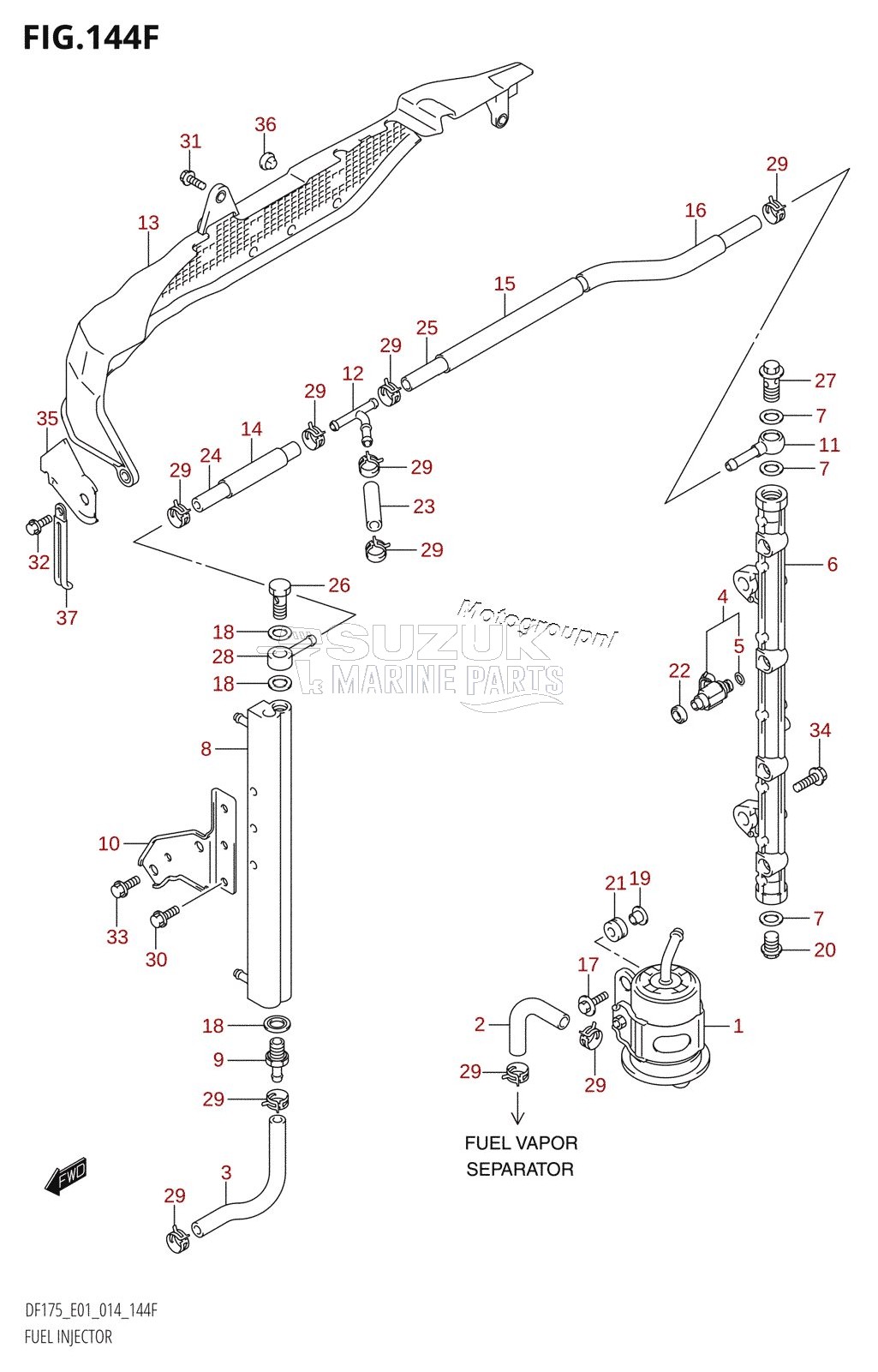 FUEL INJECTOR (DF150Z:E40)