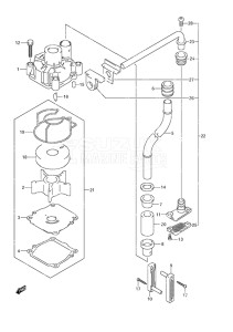 Outboard DF 140A drawing Water Pump