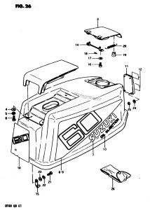 DT60 From 06001-301001 ()  1983 drawing ENGINE COVER