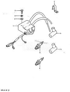 DT9.9 From 00993-512880 ()  1985 drawing IGNITION