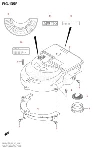 DF175T From 17502F-210001 (E01 E40)  2012 drawing SILENCER /​ RING GEAR COVER (DF175T:E40)