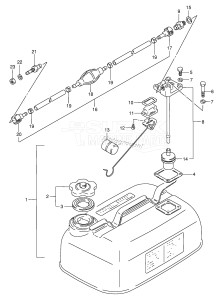 DT9.9 From 00993-971001 ()  1999 drawing FUEL TANK (~MODEL:92 /​ E28)