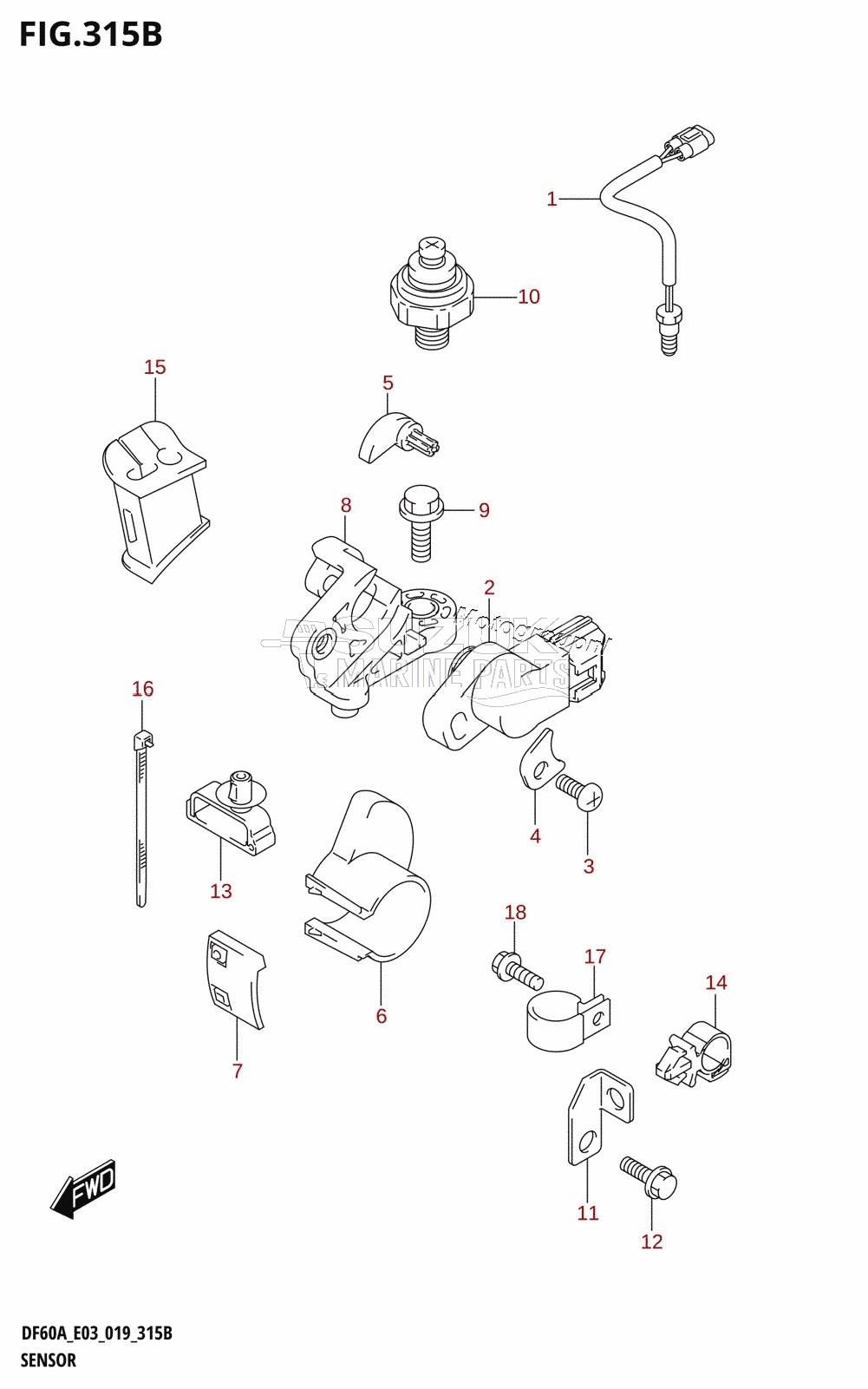 SENSOR (DF60A,DF50AVT,DF60AVT)