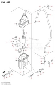 DF175Z From 17502Z-410001 (E01 E40)  2014 drawing FUEL VAPOR SEPARATOR (DF150Z:E40)