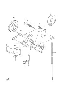 Outboard DF 9.9A drawing Clutch Rod Non-Remote Control