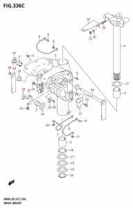 DF40A From 04003F-310001 (E03)  2013 drawing SWIVEL BRACKET (DF60A:E03)