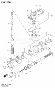 DF40A From 04003F-510001 (E01 E13)  2015 drawing TRANSMISSION (DF60A:E40)