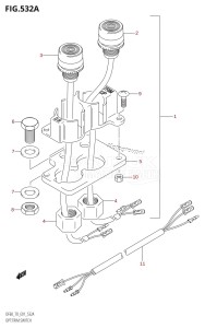 DF70 From 07001F-971001 (E11)  1999 drawing OPT:TRIM SWITCH (W,X,Y,K1,K2,K3,K4)