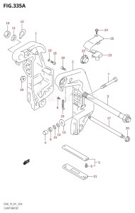 DF70 From 07001F-251001 (E01 E40)  2002 drawing CLAMP BRACKET