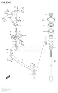 17502Z-410001 (2014) 175hp E01 E40-Gen. Export 1 - Costa Rica (DF175Z    DF175ZG) DF175Z drawing CLUTCH SHAFT (DF150Z:E01)