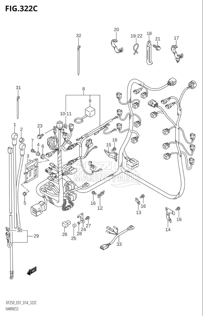 HARNESS (DF200Z:E01)