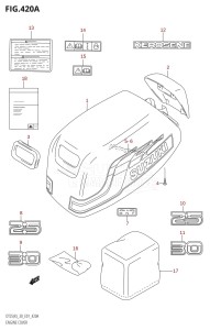 DT25 From 02501K-980001 (E36)  2009 drawing ENGINE COVER