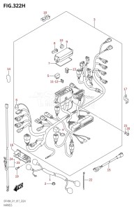 DF115A From 11503F-710001 (E11 E40)  2017 drawing HARNESS (DF140AZ:E11)