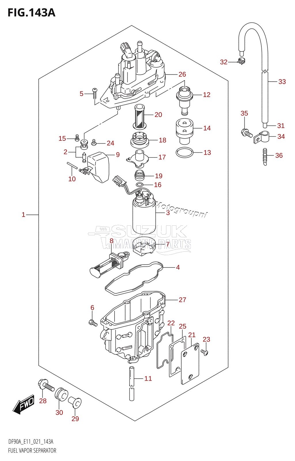 FUEL VAPOR SEPARATOR (E01,E03,E11)