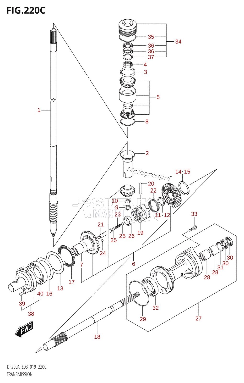 TRANSMISSION (DF200AST)