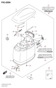 DF250WT From 25005F-440001 (E40)  2024 drawing ENGINE COVER