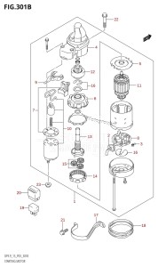 DF15 From 01503F-010001 (P03)  2010 drawing STARTING MOTOR (K5,K6,K7,K8,K9,K10,011)