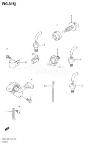 DF250Z From 25003Z-310001 (E01 E40)  2013 drawing SENSOR (DF250T:E01)