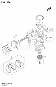 DF175AP From 17503P-440001 (E11)  2024 drawing CRANKSHAFT