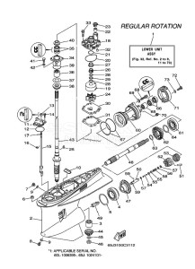 F200AETX drawing PROPELLER-HOUSING-AND-TRANSMISSION-1