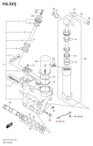 DF200 From 20002F-610001 (E01 E40)  2016 drawing TRIM CYLINDER (DF250T:E01)