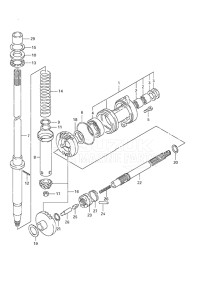 Outboard DF 40 drawing Transmission S/N 510210 to 51XXXX