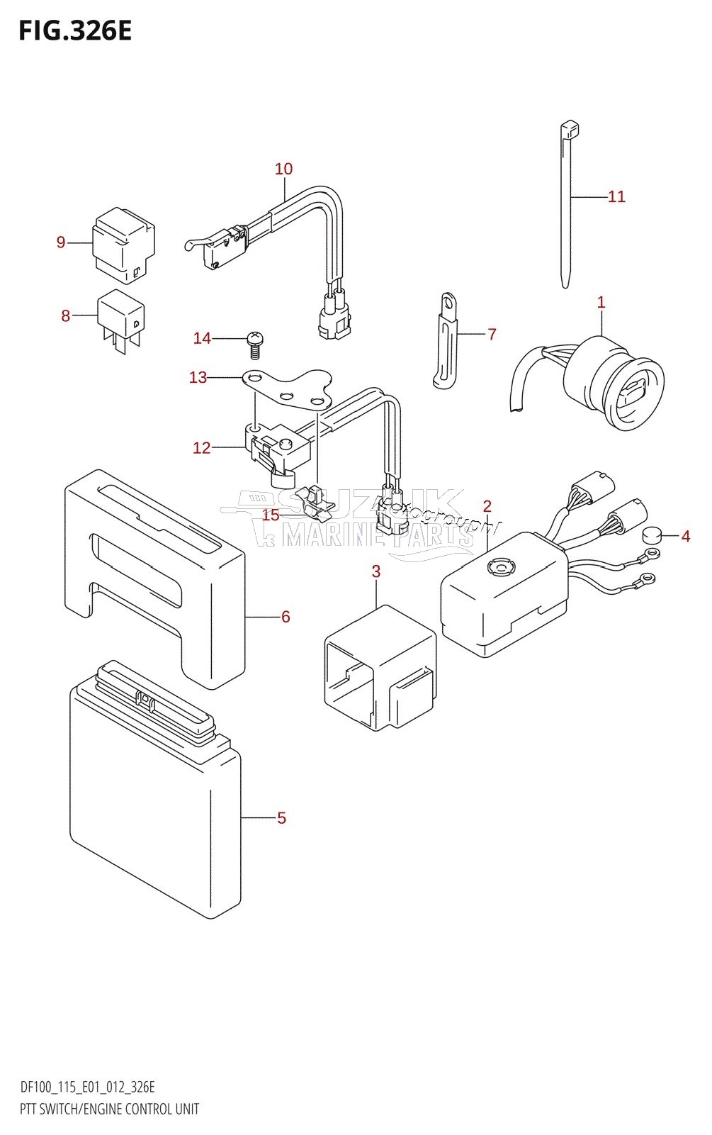 PTT SWITCH /​ ENGINE CONTROL UNIT (DF115Z:E01)